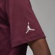 Maglietta Jordan Air Ricamata Uomo Rosso Ciliegio