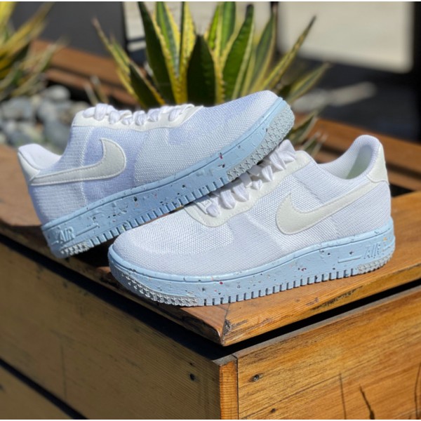 Donne Nike Air Force 1 Crater FlyKnit Bianco